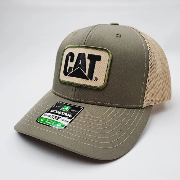 CAT Richardson 112 Trucker Mesh Snapback Hat Cap Loden Embroider… - Picture 3 of 4